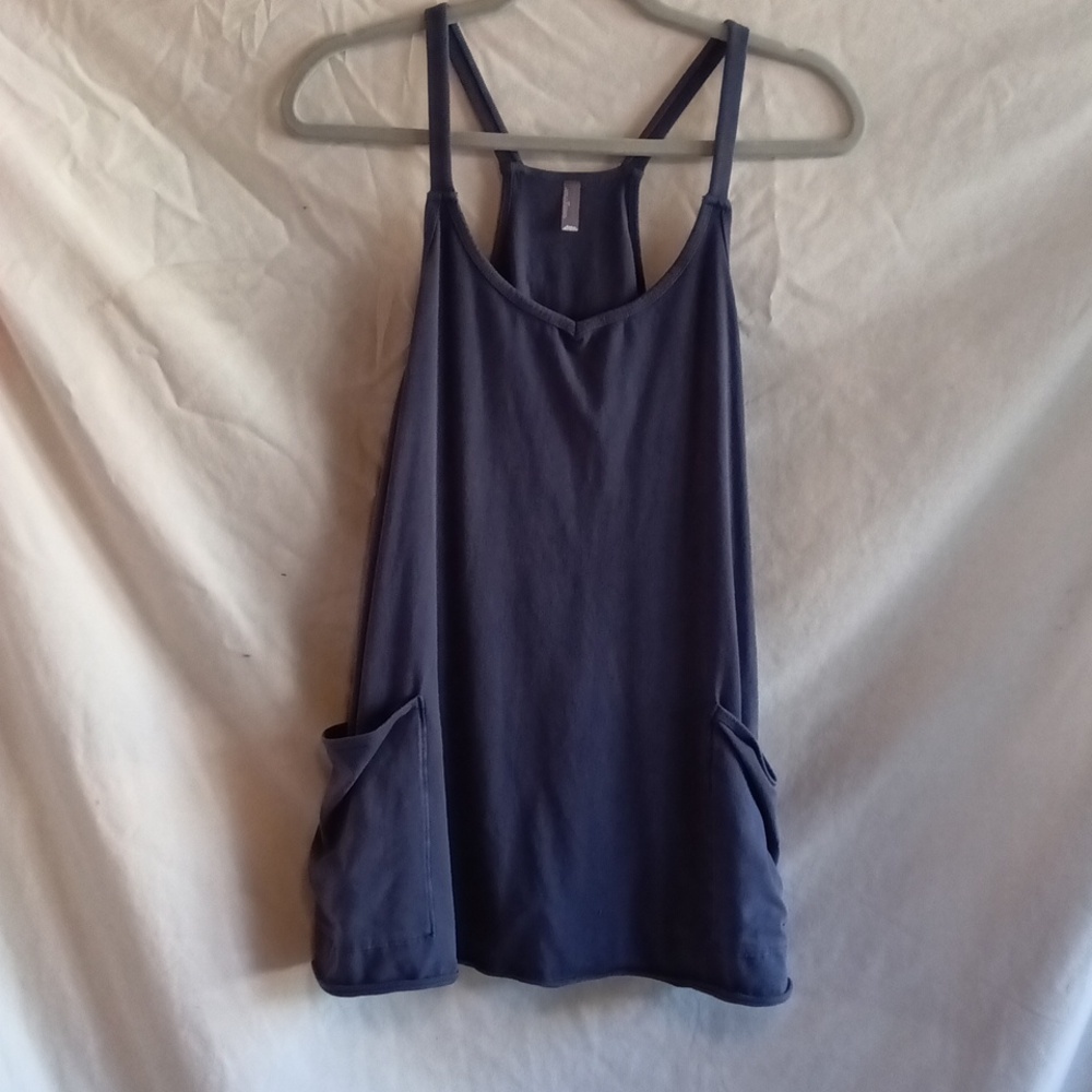 Free People Hot Shot Mini Romper in indigo